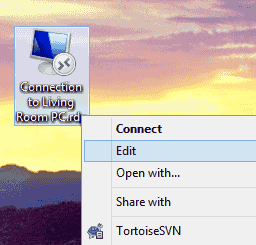 Edit RDP Icon