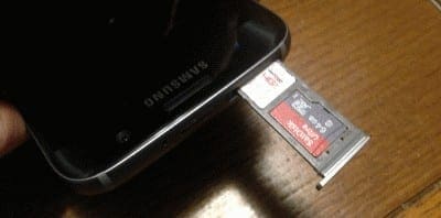 Galaxy S7 Insert SDcard SIM slot