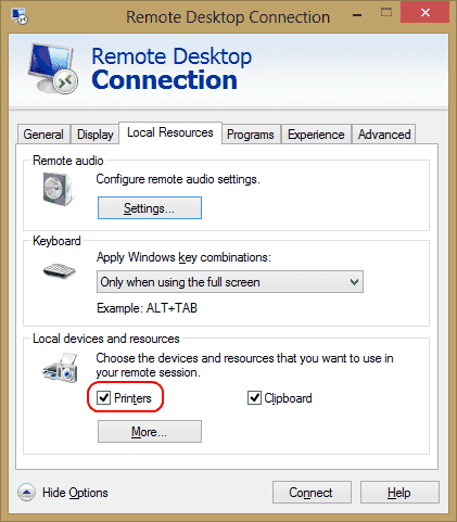 cannot remote desktop to server 2012 from windows 7