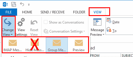 Outlook Change View Settings