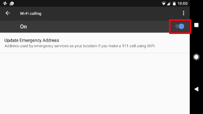 how to turn off wifi calling notifications