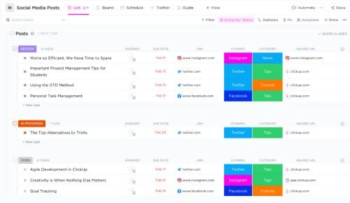 10 Best Social Media Calendar Templates in 2023 - Technipages