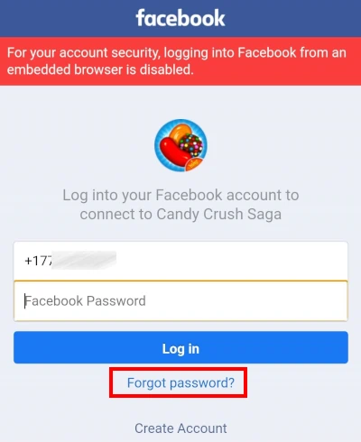 How to Fix “Logging in to Facebook from an embedded browser is disabled”